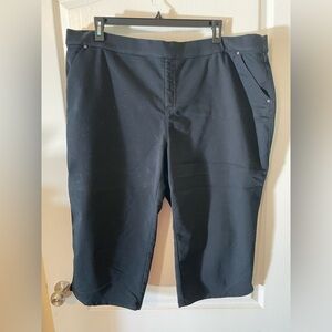 Elegant Black Cropped Women's Pants